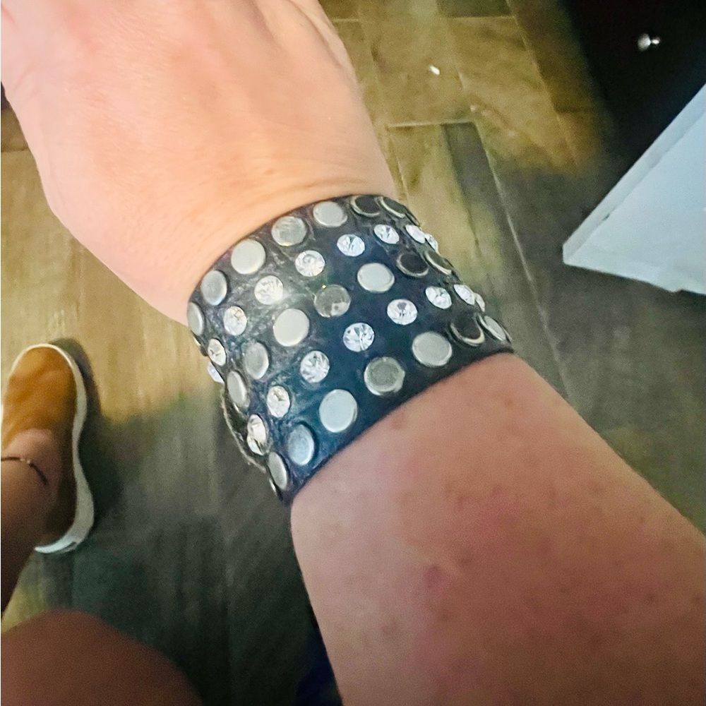 Studded Black Wearable Bracelet